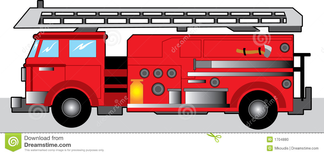 Cartoon fire truck.
