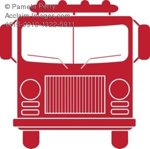 fire engine clipart front