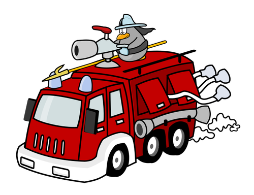 Fire engine vector.