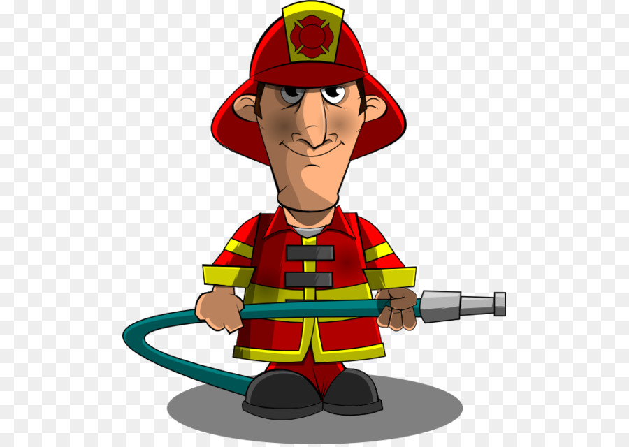 Firefighter cartoon clipart.