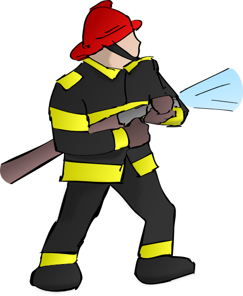 Free Cartoon Fire Fighter, Download Free Clip Art, Free Clip