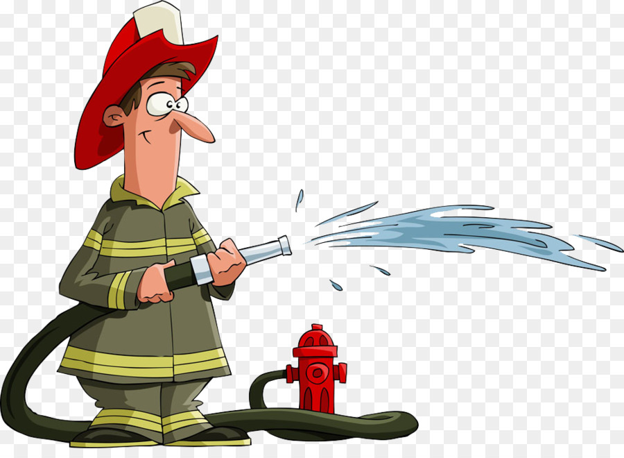 fireman clipart fire extinguisher