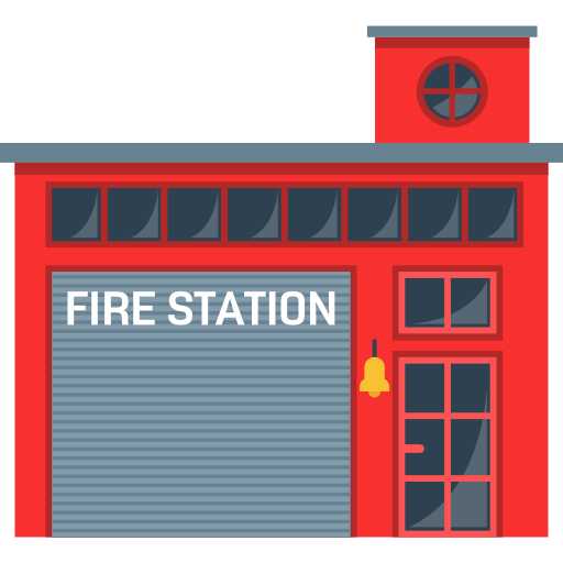 fireman clipart fire station