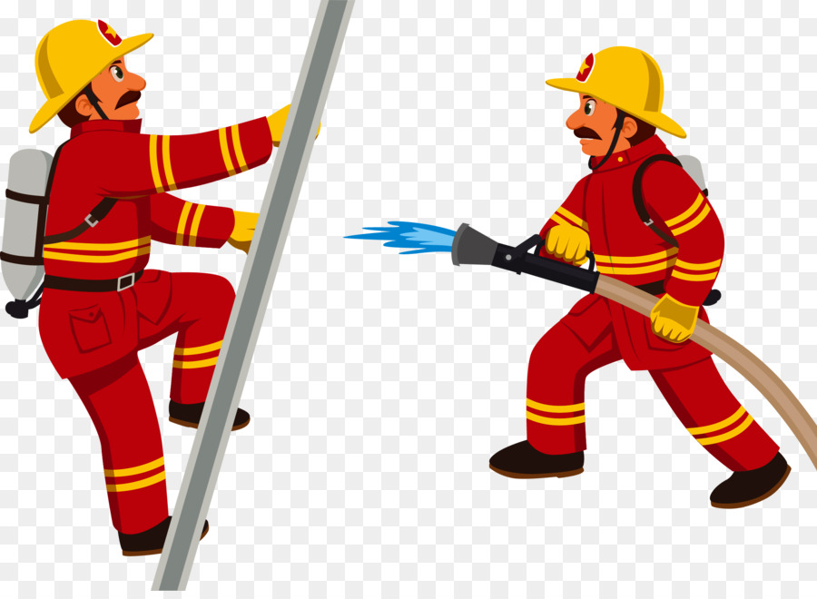 Firefighter cartoon.