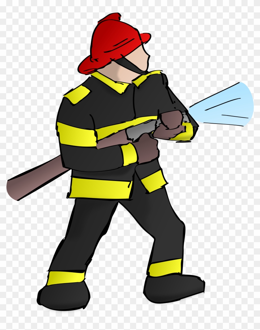 Firefighter Fire Fireman Hose Png Image