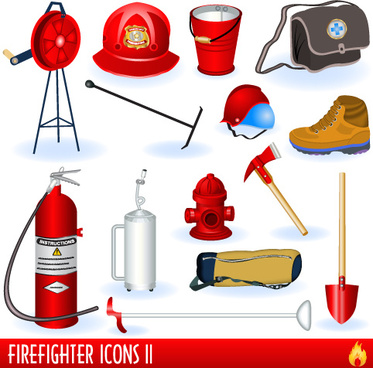 Firefighters vector free.