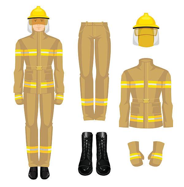 Firefighter uniform clipart