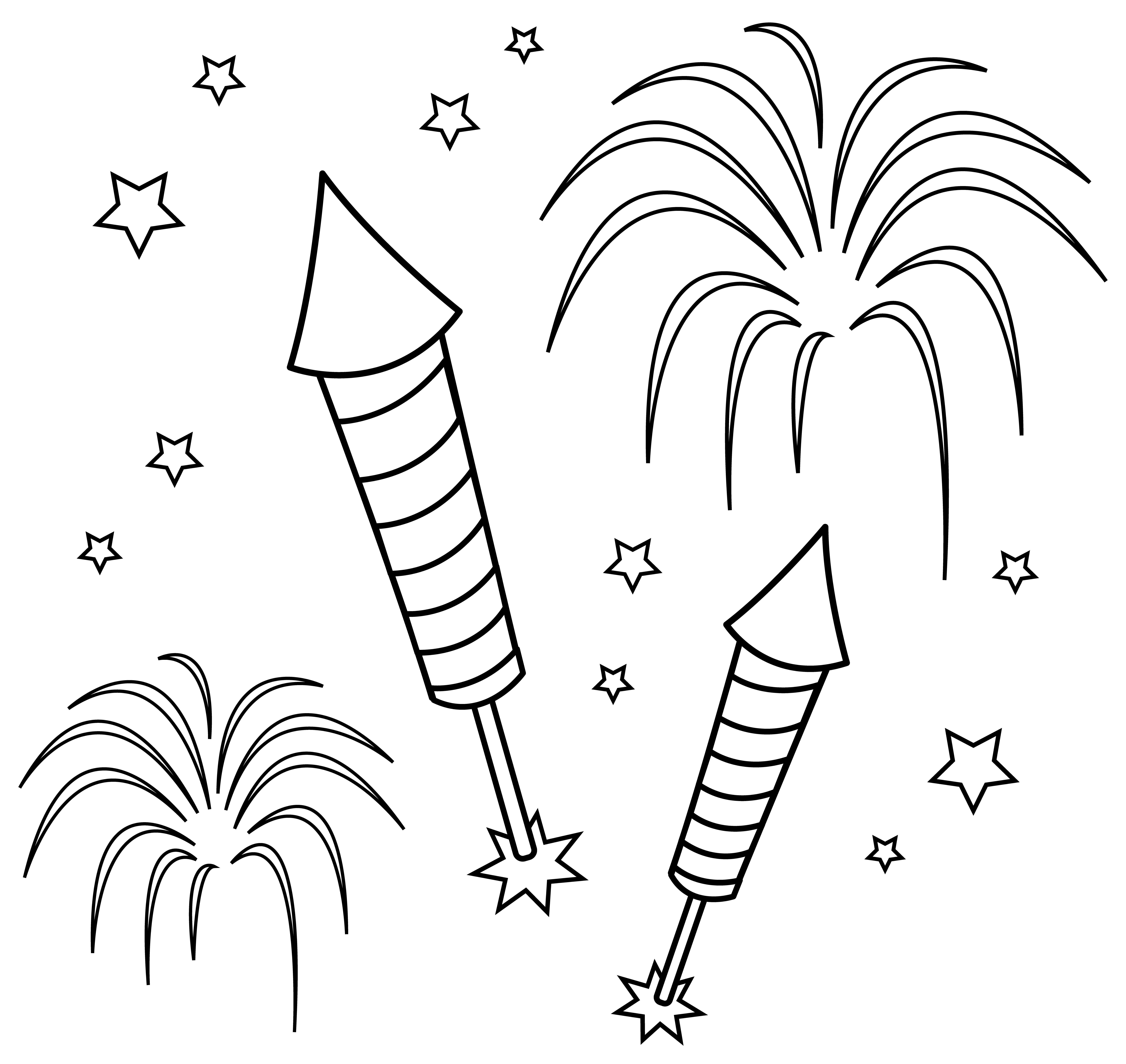 Free Fireworks Cliparts Black, Download Free Clip Art, Free