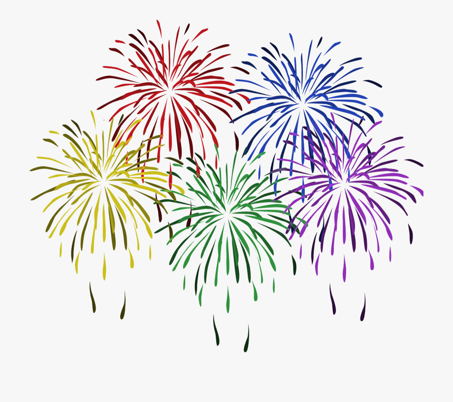Free Clip Art Of New Year Fireworks Clipart