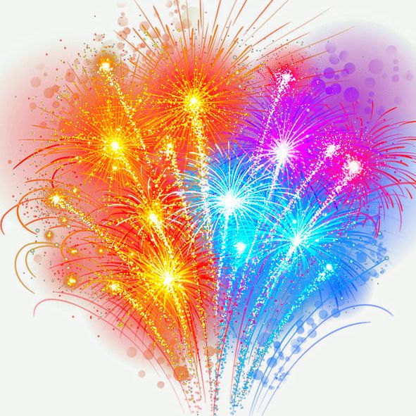 Color Gorgeous Fireworks Free Deduction PNG, Clipart, Color