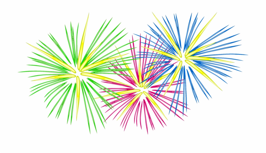 fireworks clipart free colorful
