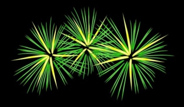 fireworks clipart free green