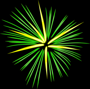 Green Fireworks Clip Art at Clker