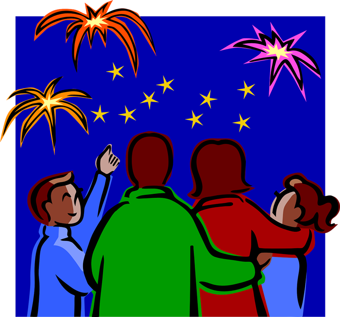 Free to Use Public Domain Fireworks Clip Art