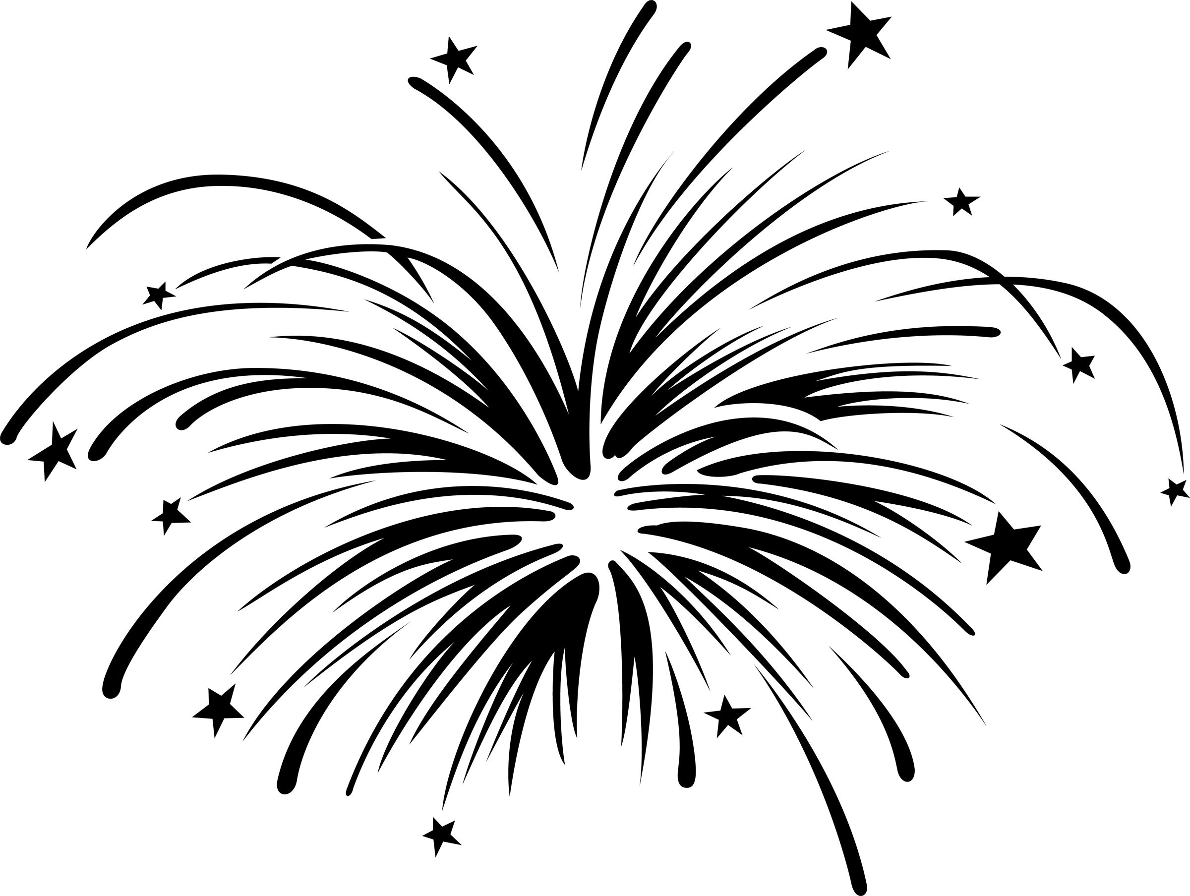 Fireworks clipart with.