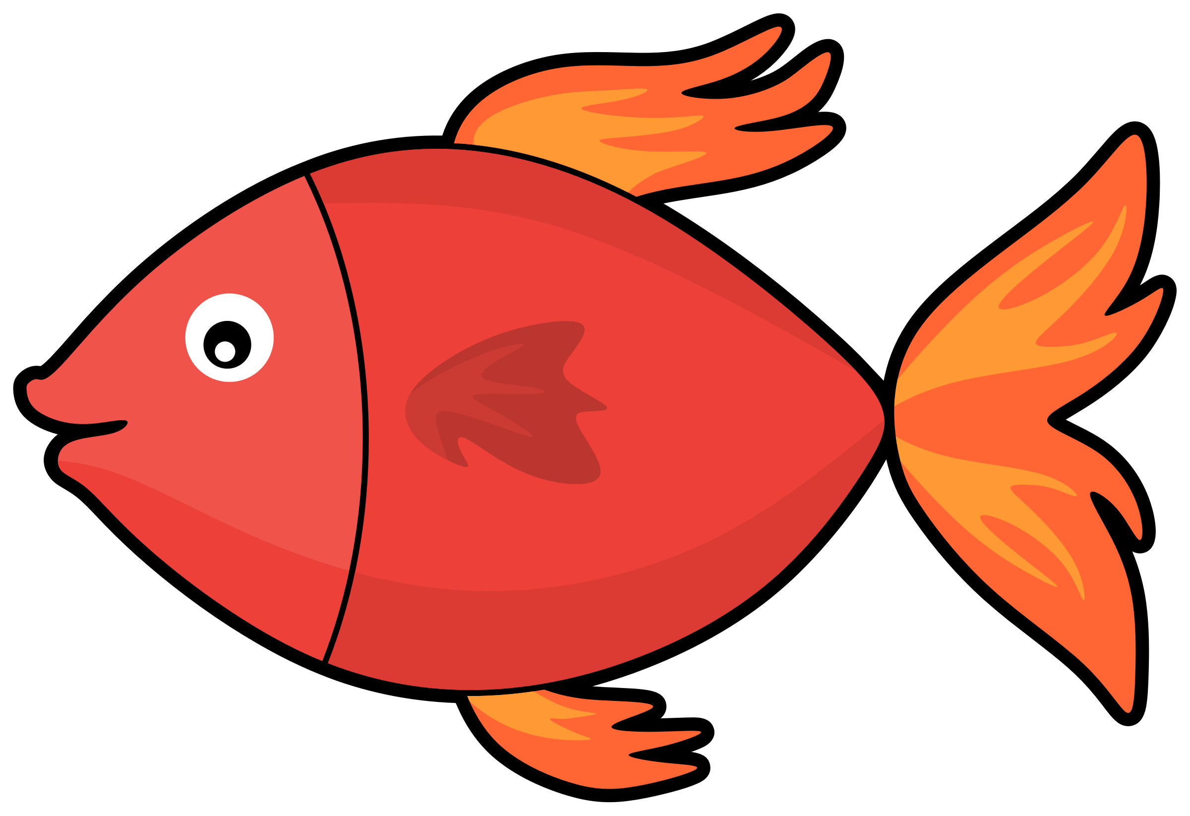Fish clipart cartoon.