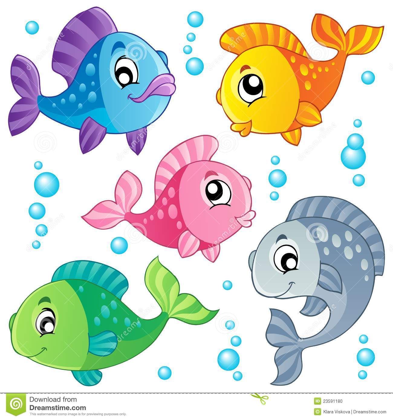 Cute fish clip art