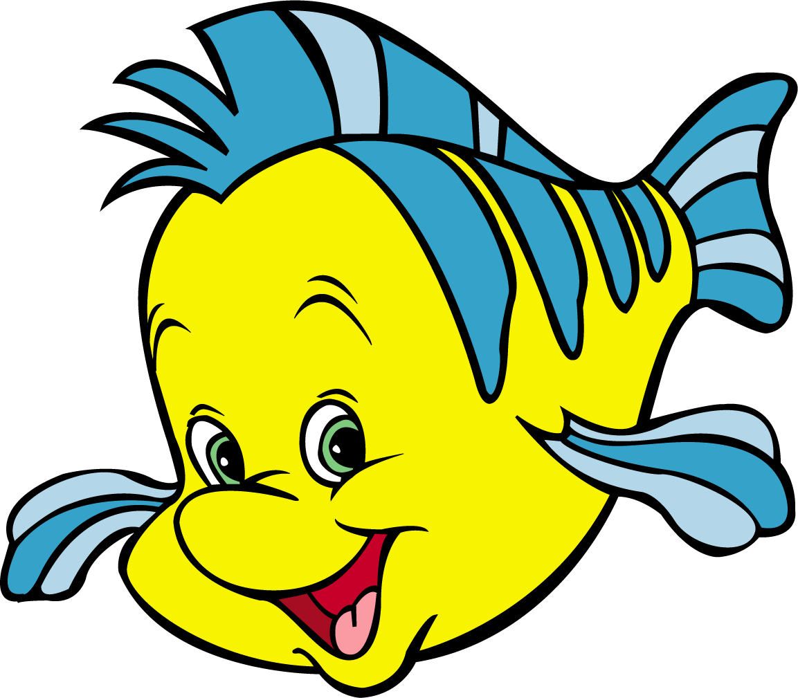 Fish clipart little mermaid, Fish little mermaid Transparent