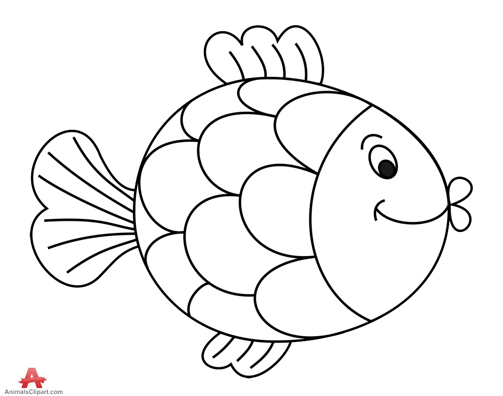 Fish outline comic outline of fish free clipart clipartfest