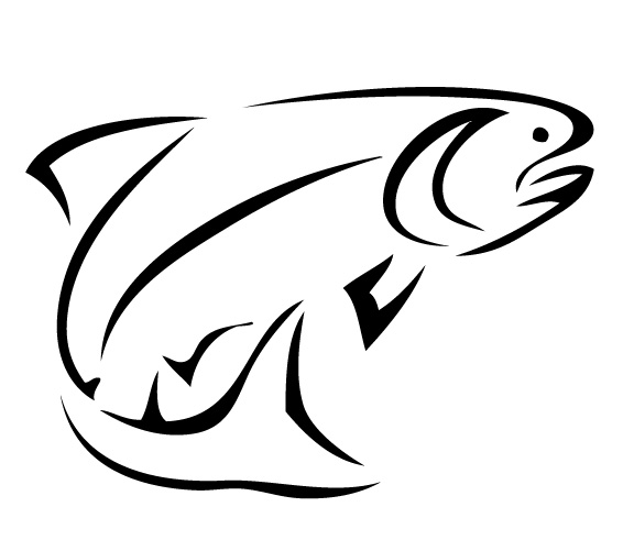Bass fish outline clip art