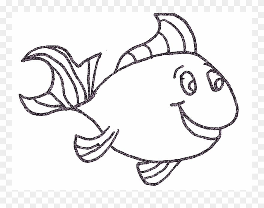Fish Outline Coloring Page Children Coloring Tropical