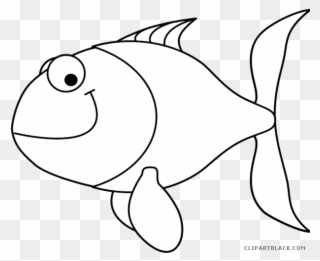 fish clipart outline coloring
