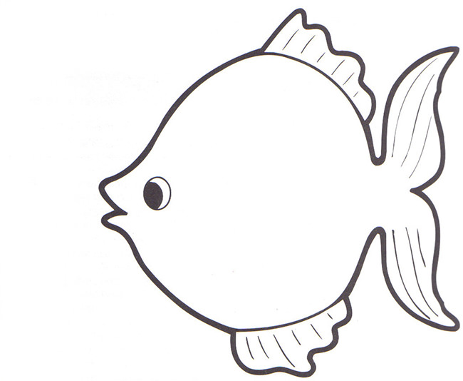 Cute fish outline.