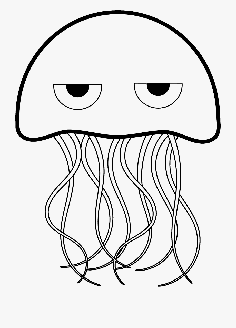 Jellyfish Clipart Outline and other clipart images on Cliparts pub™