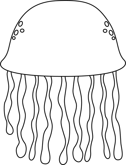 Black and White Black and White Jellyfish