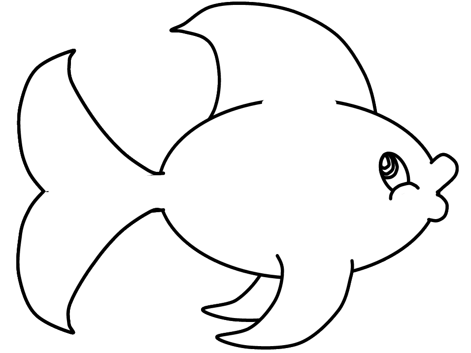 Fish black and white school of fish clipart