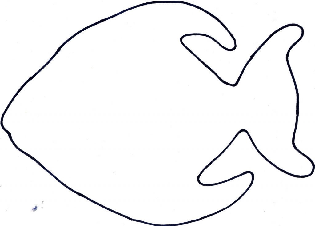 Simple fish outline.