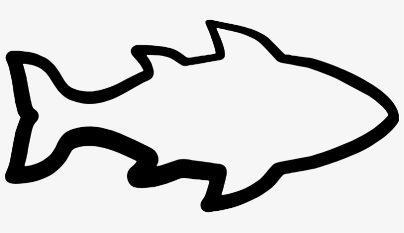Fish outline png.