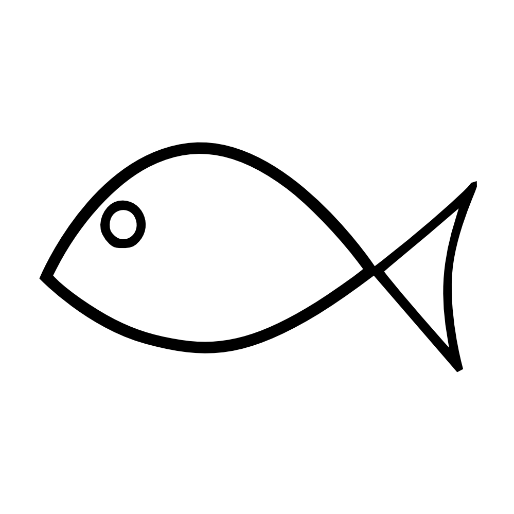 Free fish outline.