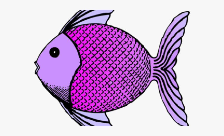 Tropical Fish Clipart Purple