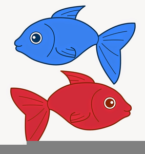 One Fish Two Fish Red Fish Blue Fish Clipart