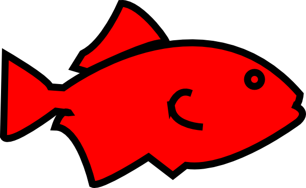 Red fish clipart.