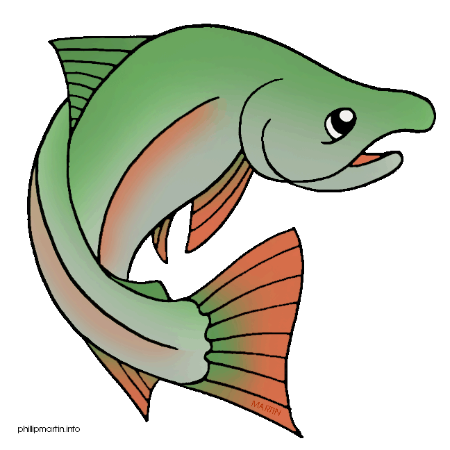 Salmon fish clip.