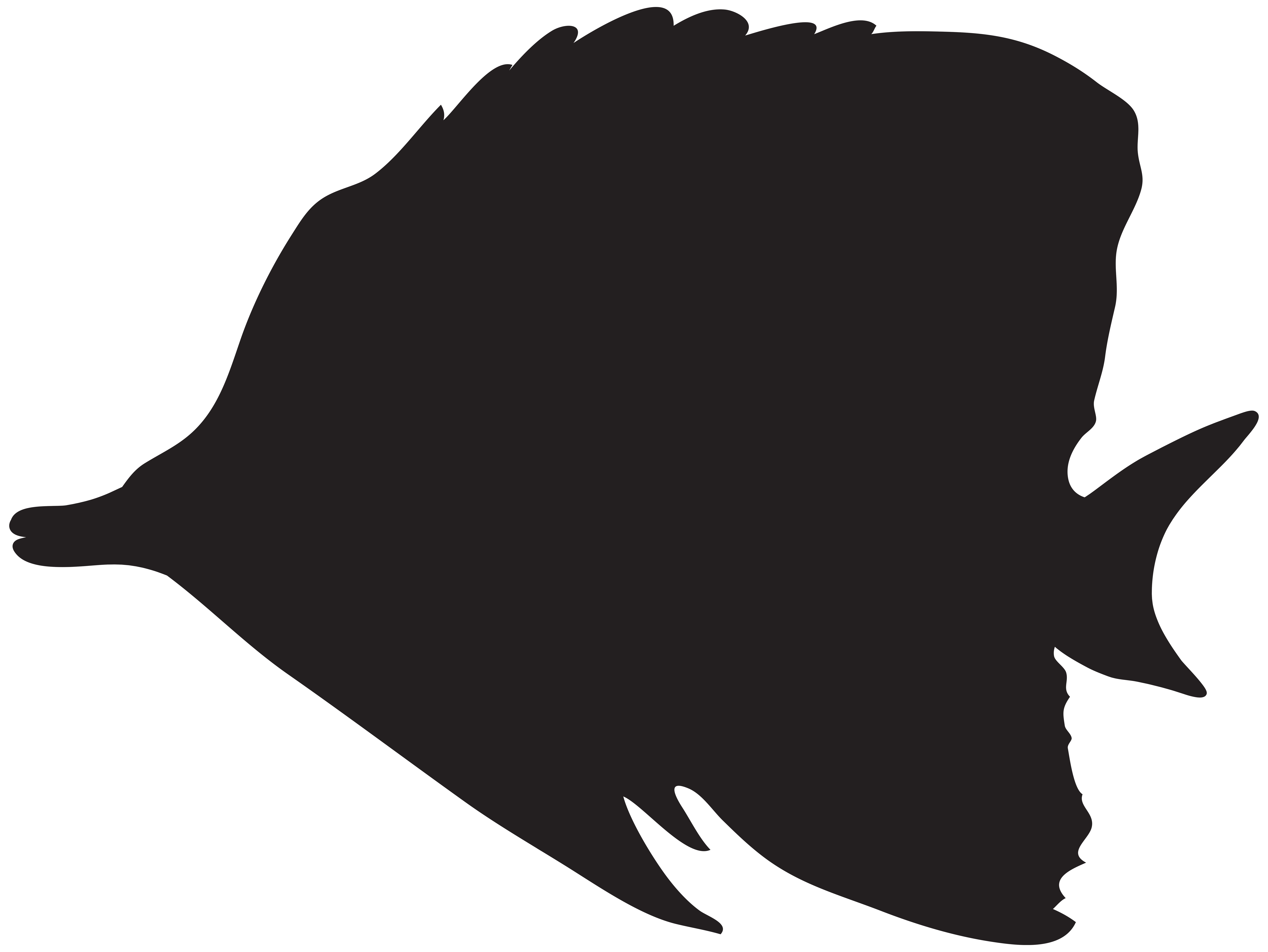 Fish silhouette png.