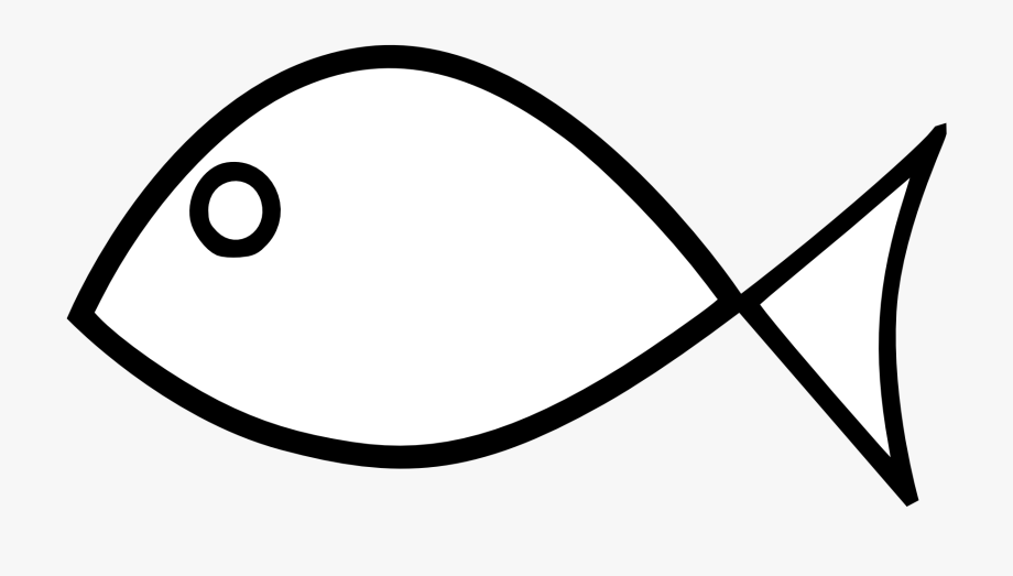 Fish Black And White Fish Outline Clipart Black And