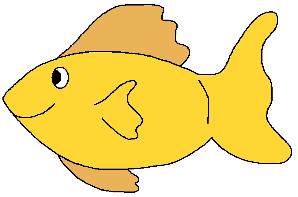 Yellow fish clip art