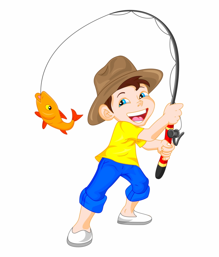 Fishing Clipart Little Boy