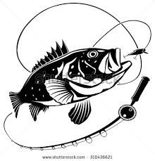 Image result for fishing rod clipart black and white