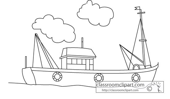 Boat black and white fishing boat clip art black and white