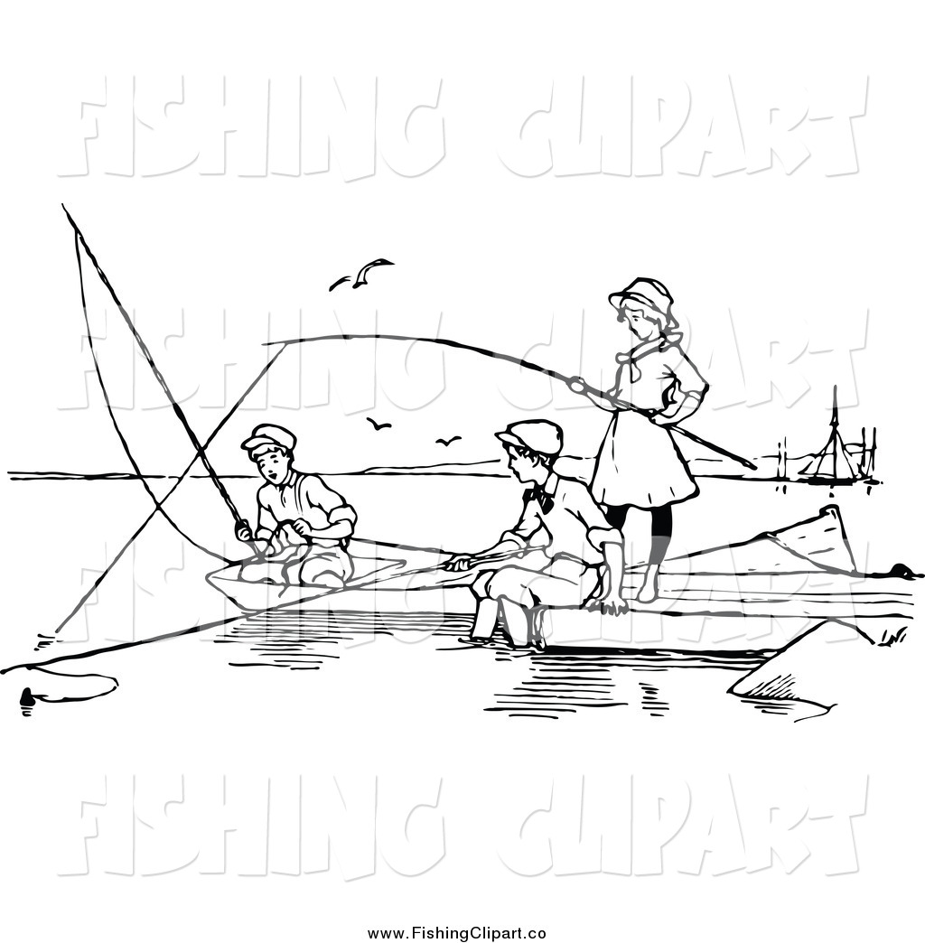 Royalty Free Person Stock Fishing Designs