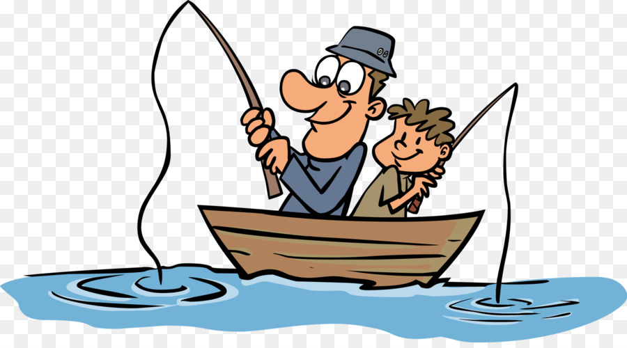 Download Fishing clipart black and white father son pictures on ...