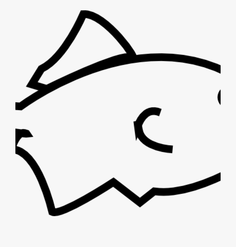 Outline vector fish.