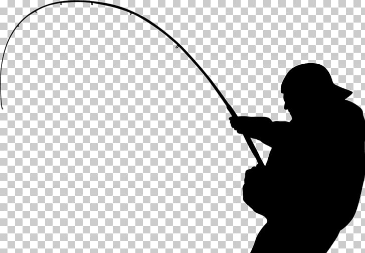 Fishing tackle Silhouette Angling Walleye, fishing pole