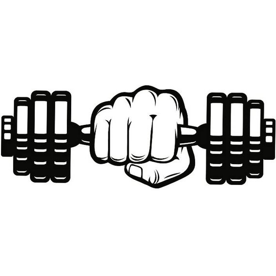 Fitness clipart hand.