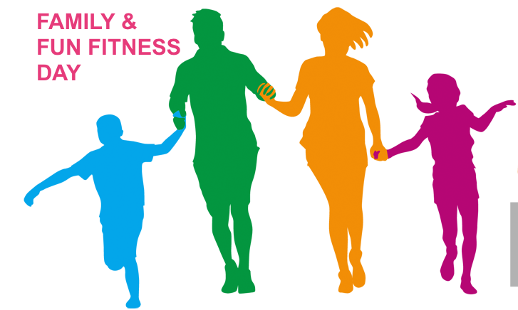 Fitness clipart family.