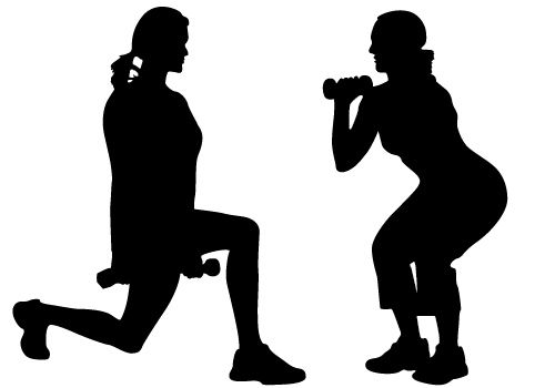 Free Exercise Silhouette Cliparts, Download Free Clip Art